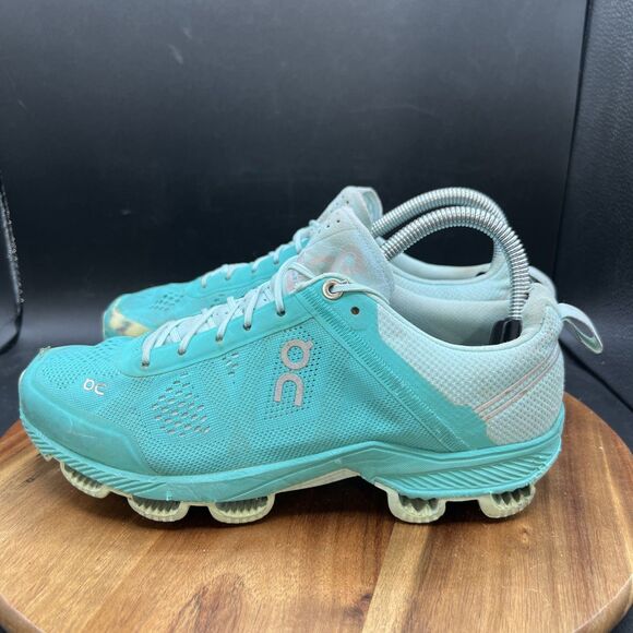 On Cloudsurfer Women Size 7.5 Shoes Blue Athletic Sneakers Swiss Engineering - Picture 1 of 9